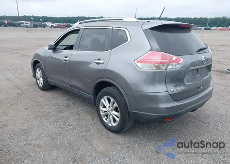 2016 Nissan Rogue Sv из США, поврежденный, VIN KNMAT2MV4GP625824